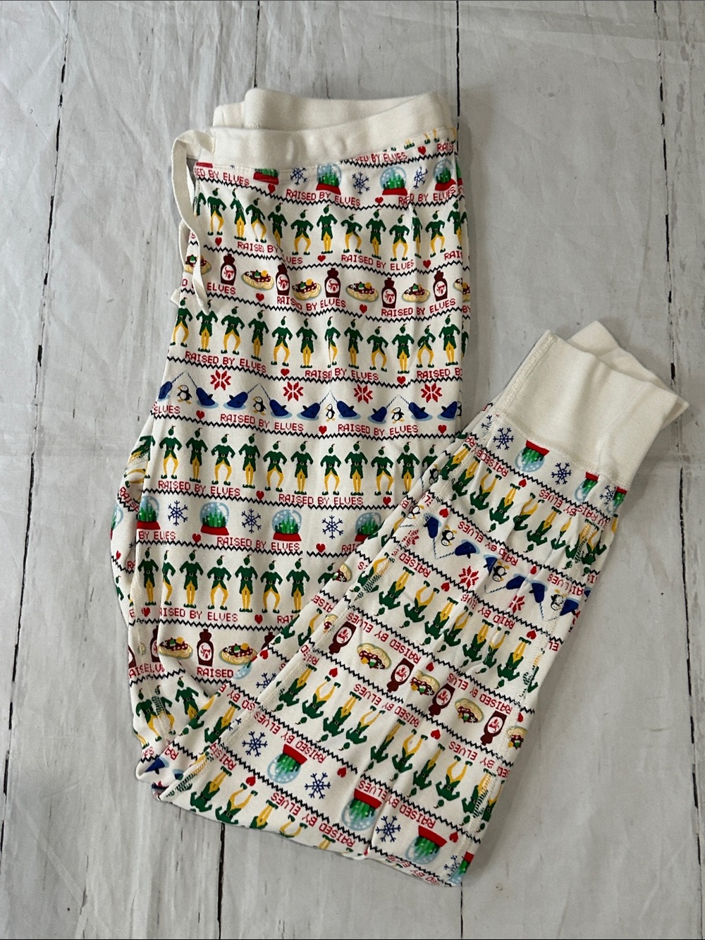 Hanna Andersson buddy the elf jogger Pajama Bottoms organic large women